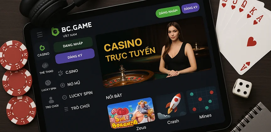 BC Game Vietnam on mobile phones